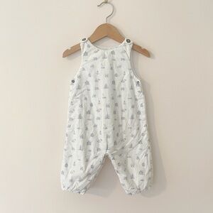 JACADI PARIS VGUC Parisian Toile Style Landmark Print Bubble Romper